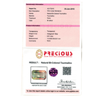 Крупный полихромный турмалин 6,51 карат 