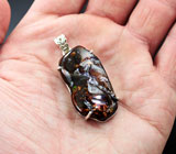 Серебряный кулон с мексиканским огненным агатом Серебро 925