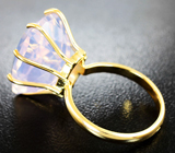 Золотое кольцо с лавандовым аметистом авторской огранки 16,31 карат Золото