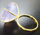 Золотое кольцо с лавандовым аметистом авторской огранки 28,48 карат Золото