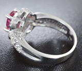 Яркое серебряное кольцо с рубеллитом турмалином Серебро 925