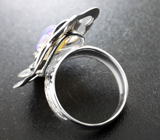 Кольцо с австралийским кристаллическим solid опалом Серебро 925