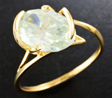 Золотое кольцо с крупным муассанитом 3,78 карат Золото
