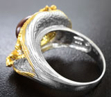 Серебряное кольцо cо спесартином Серебро 925