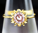 Золотое кольцо с падпараджа муассанитом 0,73 карата Золото