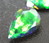 Пара ограненных черных опалов 1,44 карата 