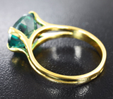 Золотое кольцо с зеленым топазом 4,58 карата Золото