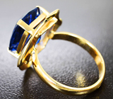 Золотое кольцо с флюоритом со сменой цвета 6,04 карата Золото