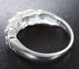 Элегантное серебряное кольцо с танзанитами Серебро 925