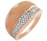 Элегантное кольцо с бриллиантами Серебро 925