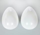 Пара белого агата 31,96 карата 