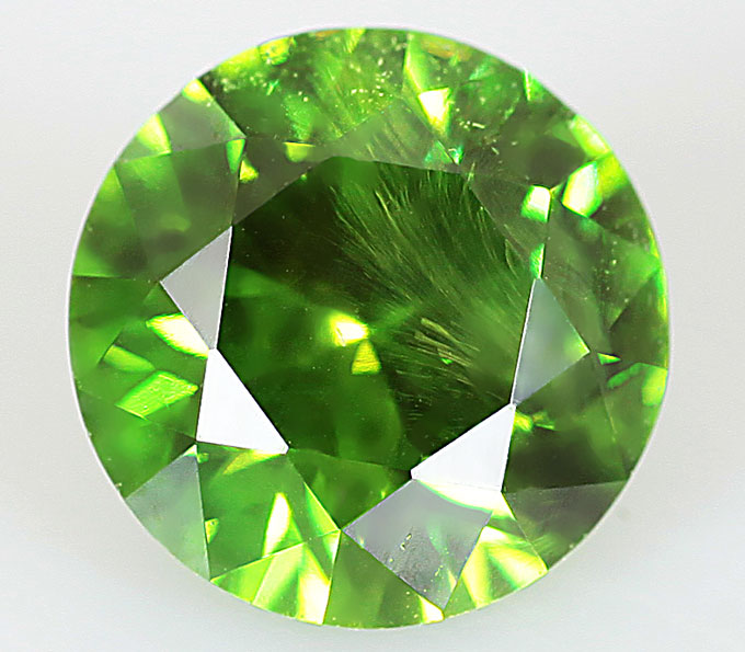 Топовый цвет! Высокая дисперсия! Уральский демантоид 0,43 карата