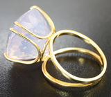 Золотое кольцо с чистейшим лавандовым аметистом 30,16 карата Золото