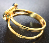 Золотое кольцо с уральскими александритами 1,16 карата и бриллиантами Золото