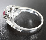 Изящное серебряное кольцо с рубеллитом турмалином Серебро 925