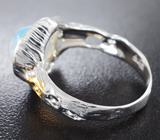 Серебряное кольцо с кристаллическим эфиопским опалом и цаворитом Серебро 925