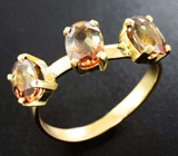 Золотое кольцо с андалузитами 2,43 карата Золото