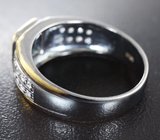 Стильное серебряное кольцо с насыщенно-синим топазом Серебро 925