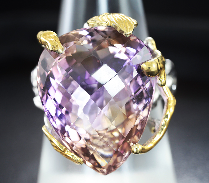 Серебряное кольцо с аметрином