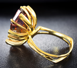 Золотое кольцо с аметрином авторской огранки и аметистами 10,92 карат Золото