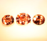 Набор из 3 гранатов со сменой цвета 3,72 карата 