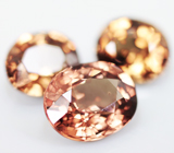 Набор из 3 гранатов со сменой цвета 3,72 карата 