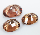 Набор из 3 гранатов со сменой цвета 3,72 карата 