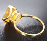 Золотое кольцо с ограненным мексиканским опалом 5,29 карата Золото