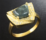 Золотое кольцо с уральским александритом 2,75 карата и бриллиантами Золото