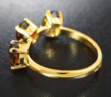 Золотое кольцо с андалузитами 2,49 карата Золото