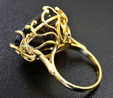 Золотое кольцо с шикарным крупным нууммитом 33,48 карата Золото