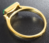 Золотое кольцо с уральским изумрудом 2,13 карата Золото