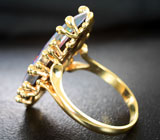 Золотое кольцо с роскошным австралийским триплет опалом 8,38 карата и бриллиантами Золото