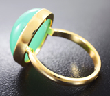 Золотое кольцо с хризопразом 11,76 карата Золото