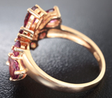 Чудесное серебряное кольцо с рубеллитами