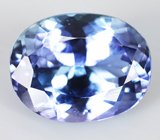 Кольцо с танзанитом и бесцветными топазами Золото