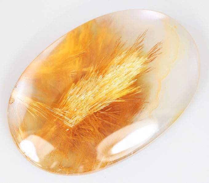 Индонезийский агат с включениями сагенита 19,55 карата