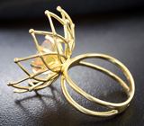 Золотое кольцо с ограненным эфиопским опалом 1,55 карата Золото