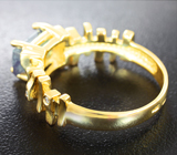 Золотое кольцо с уральским александритом 2,47 карата и бриллиантами Золото