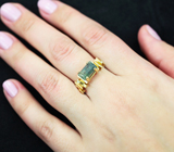 Золотое кольцо с уральским александритом 2,47 карата и бриллиантами Золото