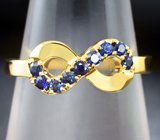 Кольцо с синими сапфирами