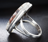 Серебряное кольцо с пейзажным агатом