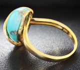 Прелестное серебряное кольцо с бирюзой  Серебро 925