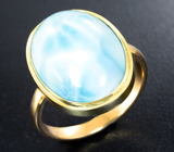 Золотое кольцо с ларимаром 12,81 карата Золото