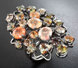 Комплект с солнечным камнем и андалузитами