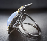 Серебряное кольцо с халцедоном и родолитами Серебро 925