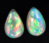 Пара кристаллических эфиопских опалов 4,21 карата 