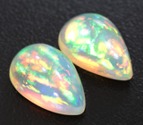 Пара кристаллических эфиопских опалов 4,21 карата 