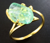 Золотое кольцо с уральским бериллом 6 карат Золото