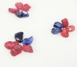 Набор из 15 сапфиров 5,05 карата 